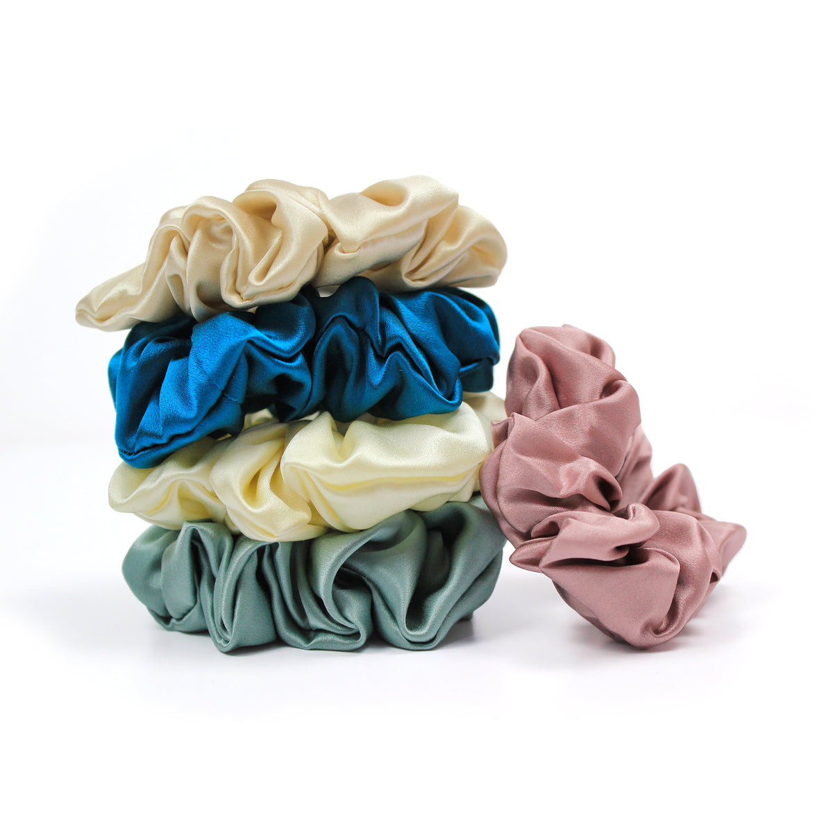 Silk Scrunchies - 100% Pure Mulberry Silk - Mindflowbeauty