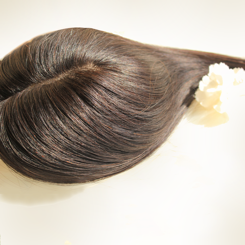 Top me up (Silk based Scalp Topper) - 100% Remy hair - Mindflowbeauty